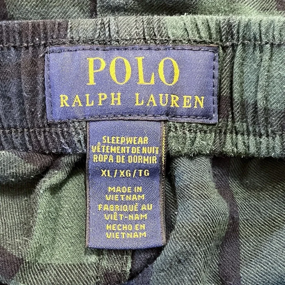 Polo Ralph Lauren Blackwatch Tartan Pajama Pants XL Lightweight Flannel Lounge